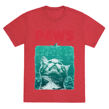 PAWS (Vintage Parody tank) Unisex Triblend Tee