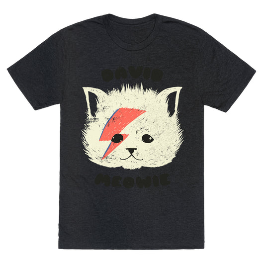 David Meowie Unisex Triblend Tee