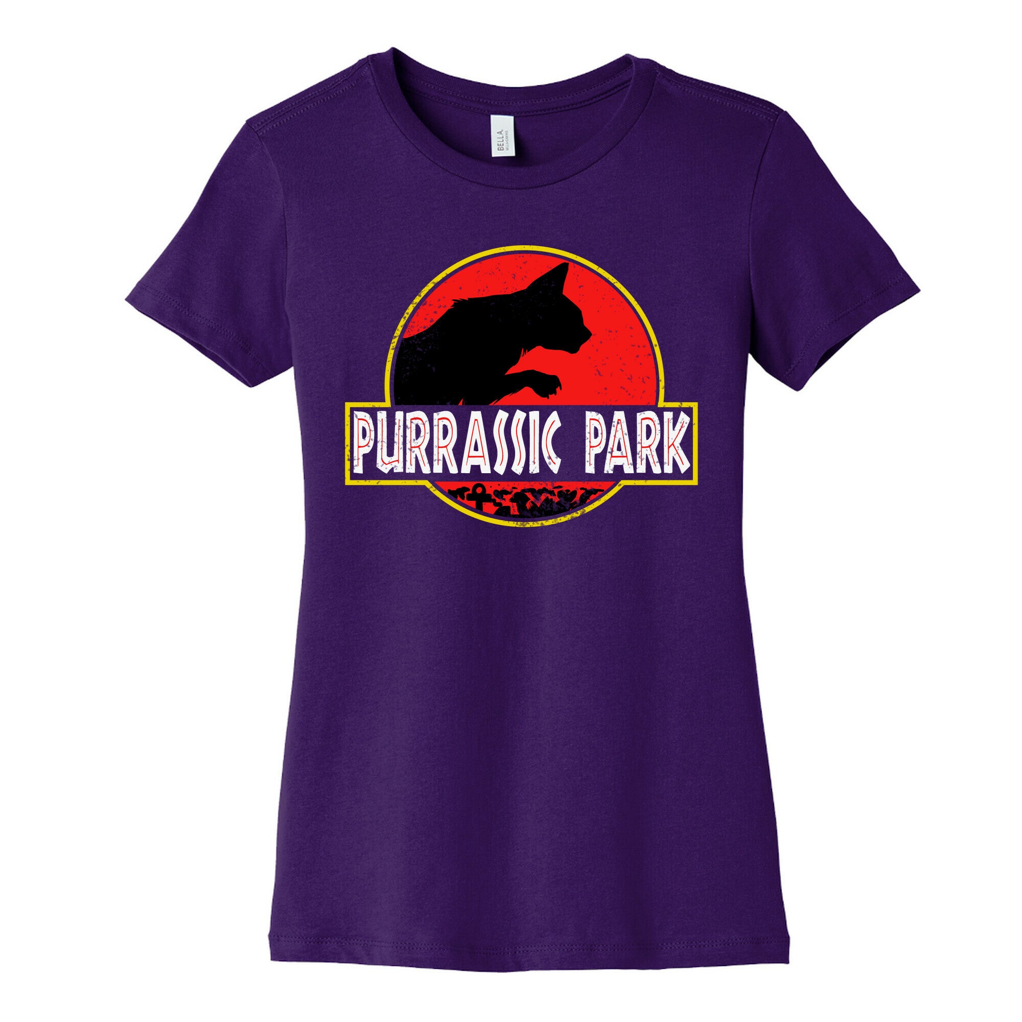 Purrassic Park Women s Cotton Tee LookHUMAN