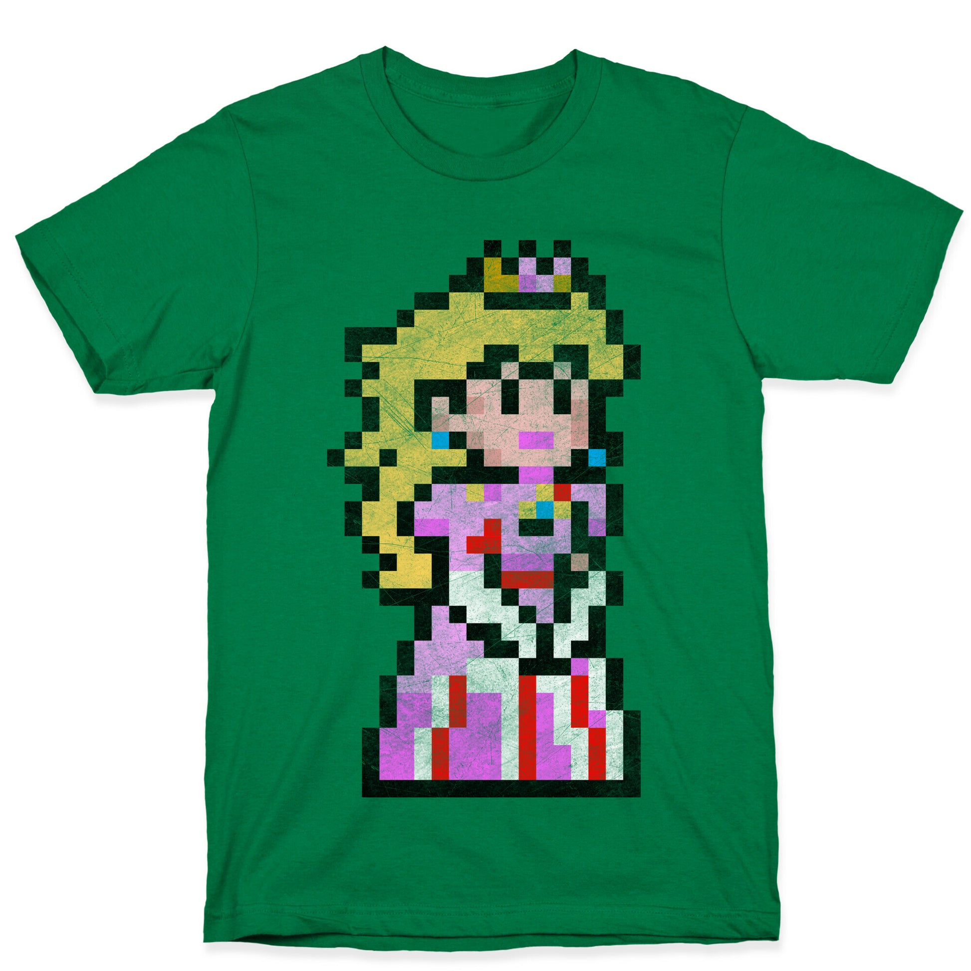 Princess Peach 8-Bit Parody T-Shirt