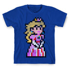Princess Peach 8-Bit Parody T-Shirt