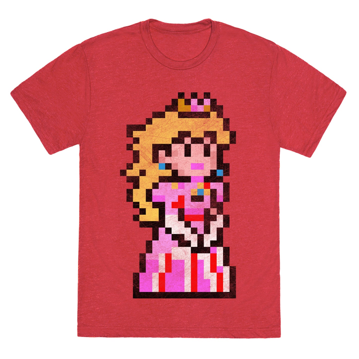 Princess Peach 8-Bit Parody Unisex Triblend Tee