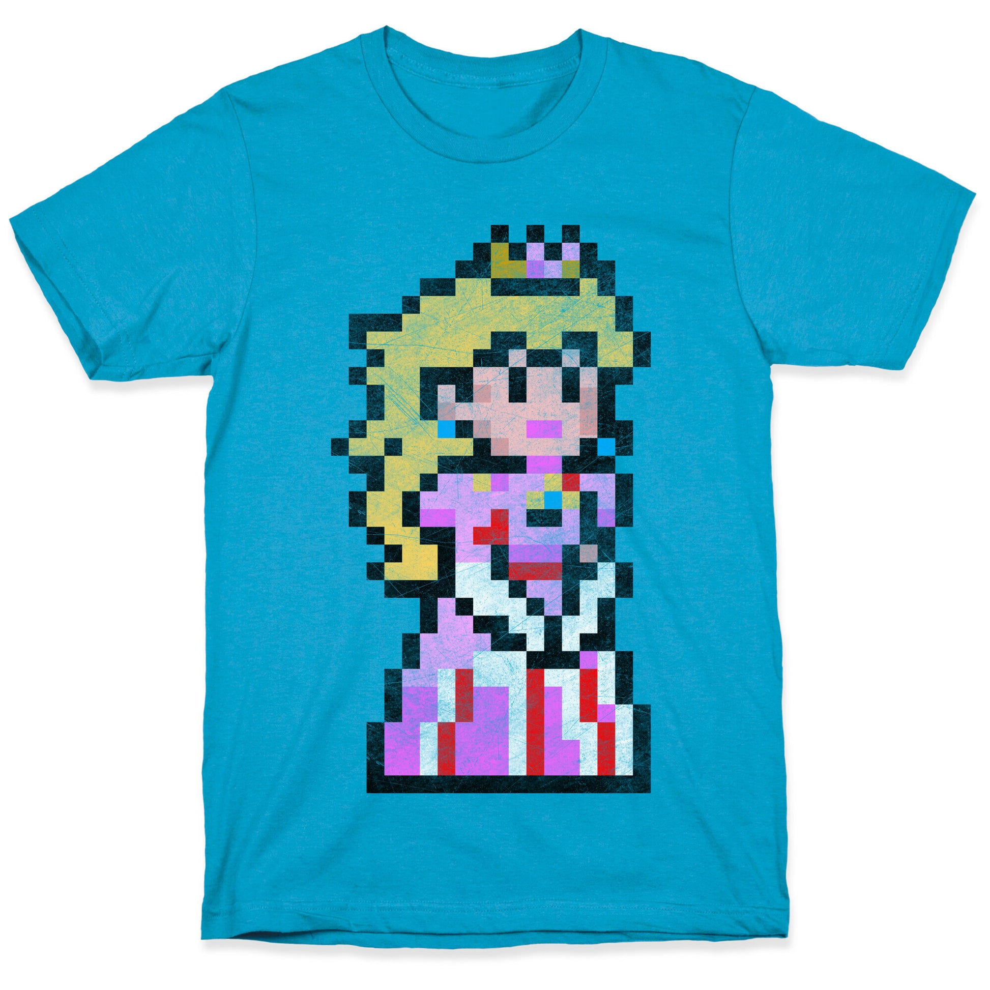 Princess Peach 8-Bit Parody Unisex Triblend Tee