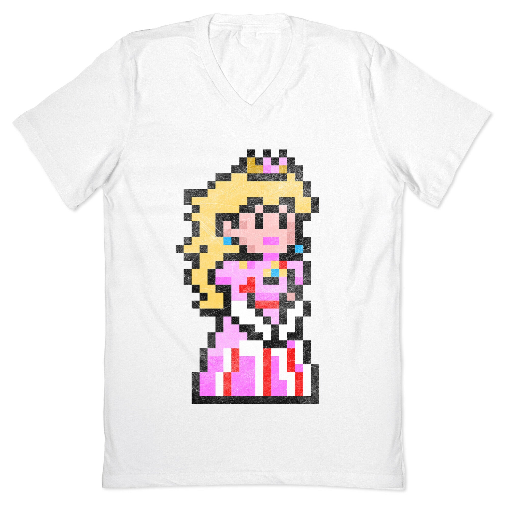 Princess Peach 8-Bit Parody V-Neck