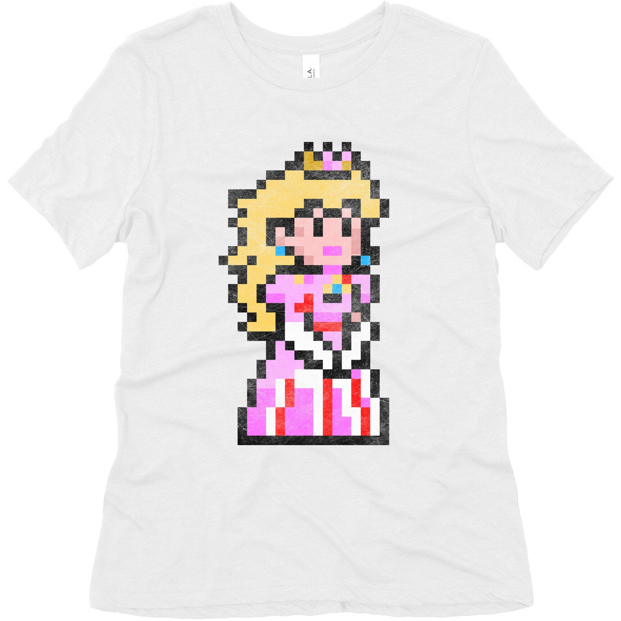 Princess Peach 8-Bit Parody Women's Triblend Tee