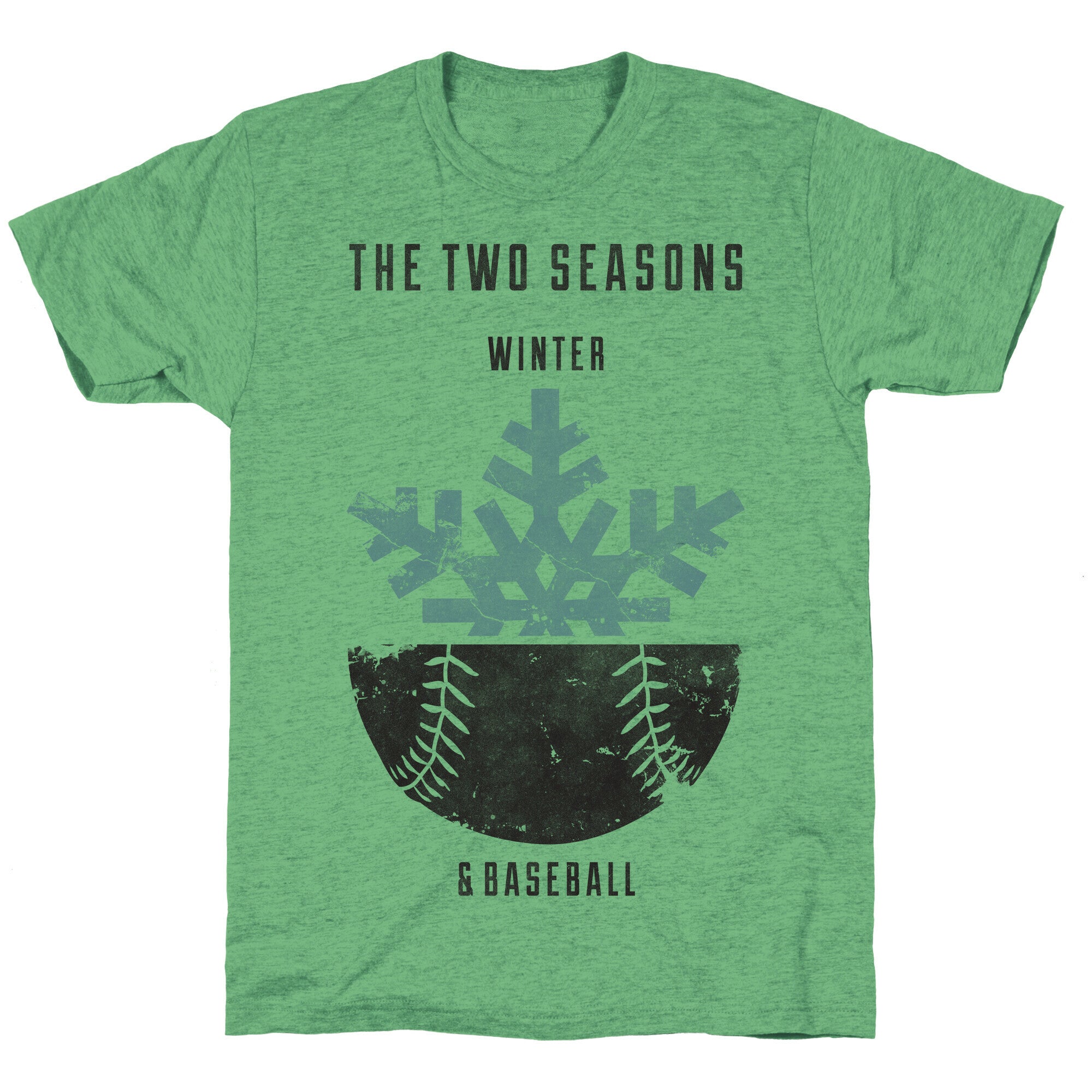 Winter and Baseball Unisex Triblend Tee