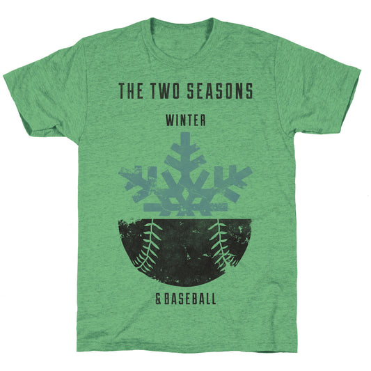 Winter and Baseball Unisex Triblend Tee