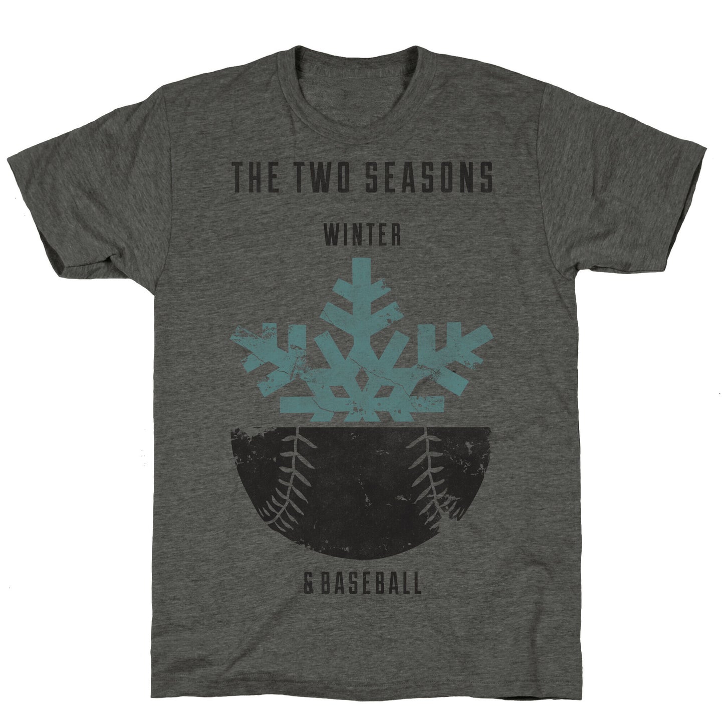 Winter and Baseball Unisex Triblend Tee