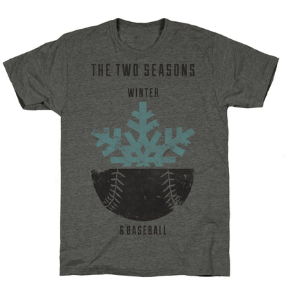 Winter and Baseball Unisex Triblend Tee