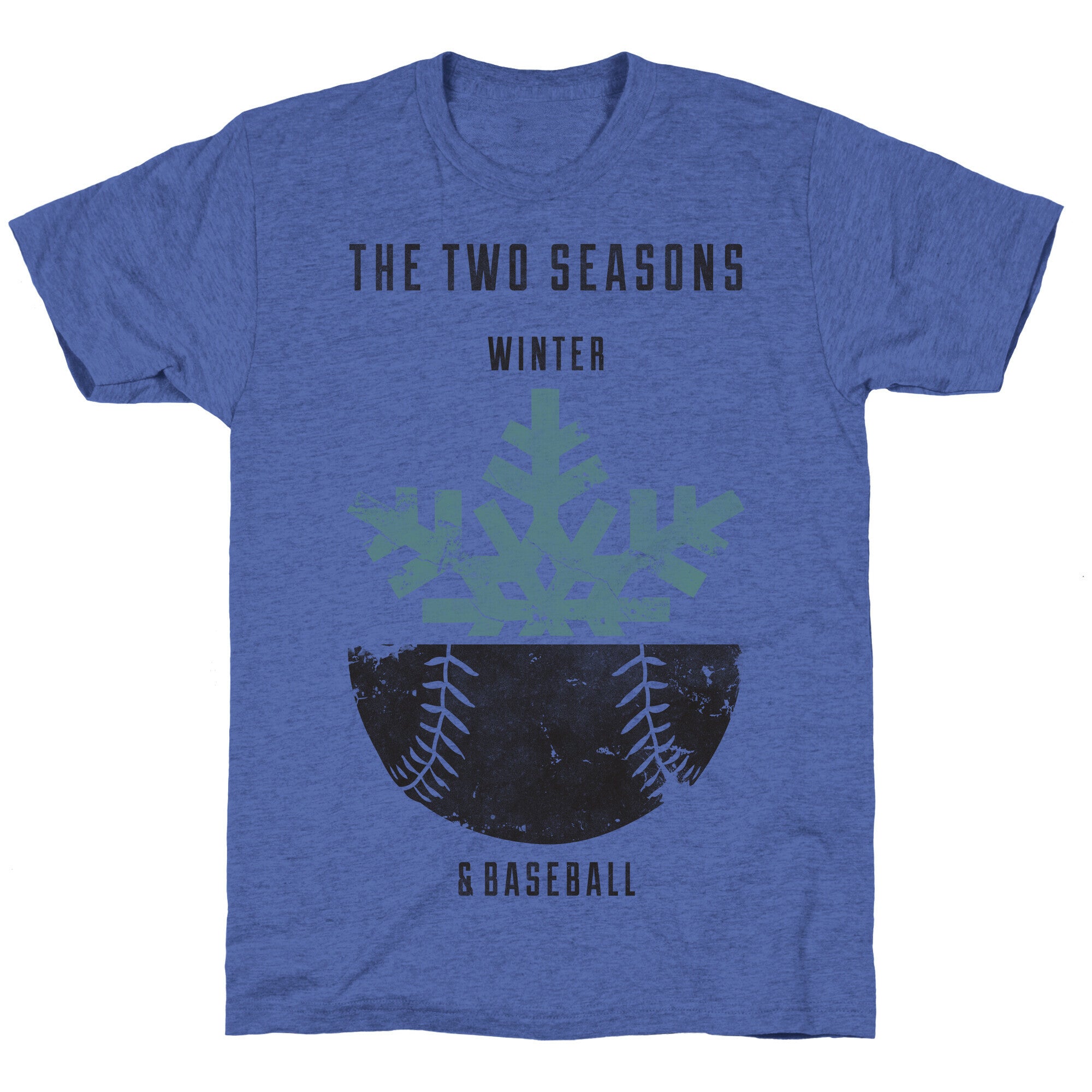 Winter and Baseball Unisex Triblend Tee