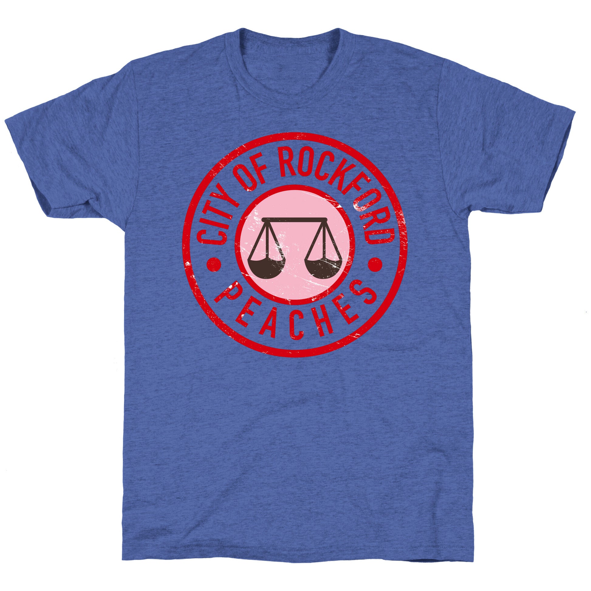 City Of Rockford Peaches Unisex Triblend Tee