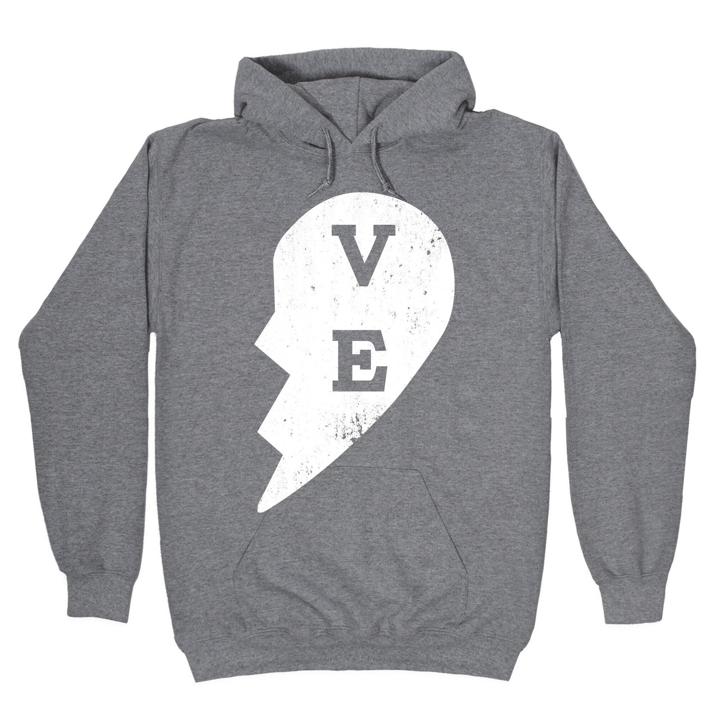 Love "ve" Couples Shirt Hoodie