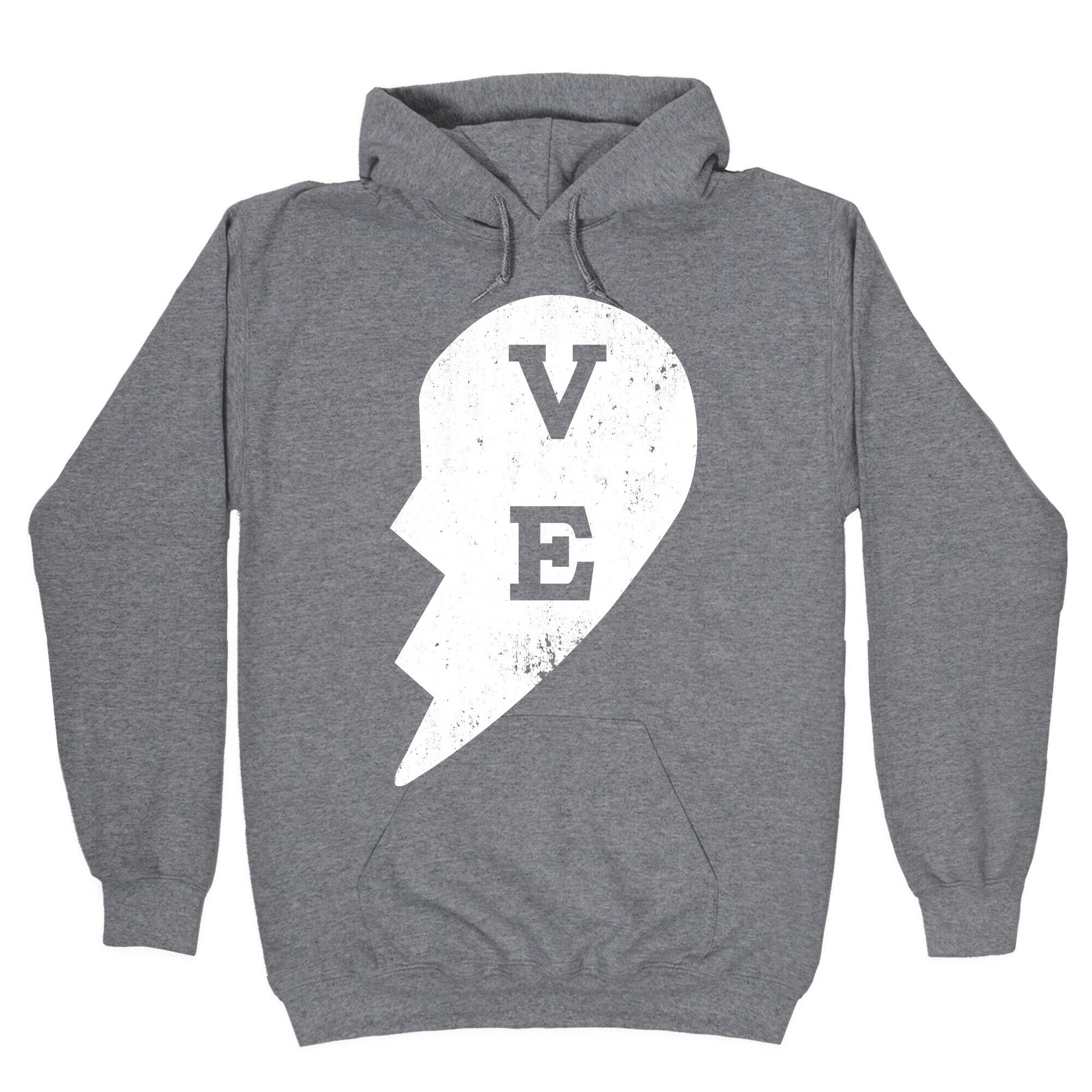 Love "ve" Couples Shirt Hoodie