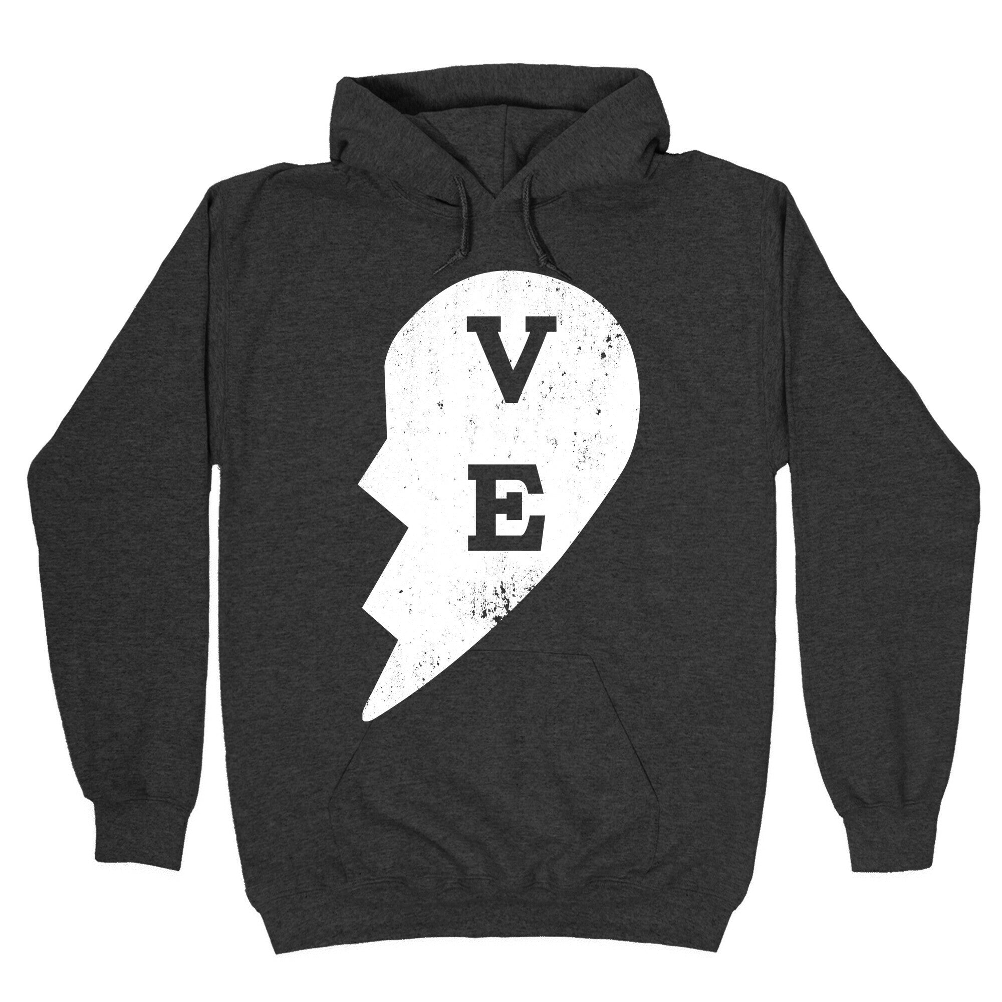 Love "ve" Couples Shirt Hoodie