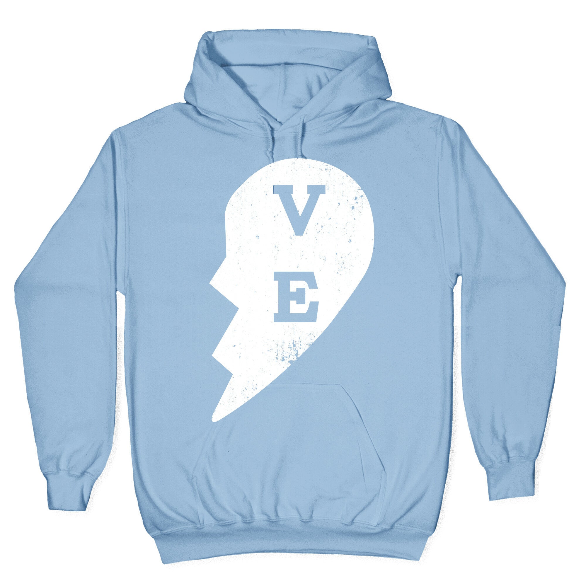 Love "ve" Couples Shirt Hoodie