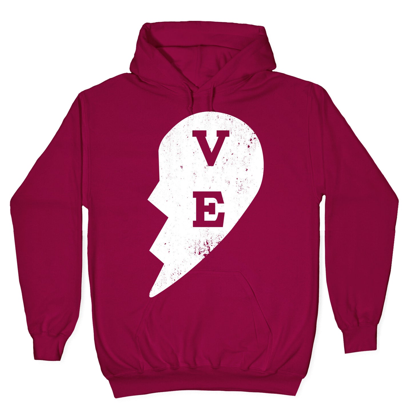 Love "ve" Couples Shirt Hoodie