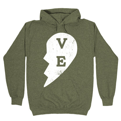Love "ve" Couples Shirt Hoodie