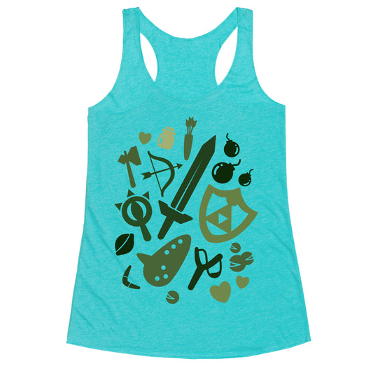 Link's Inventory Racerback Tank