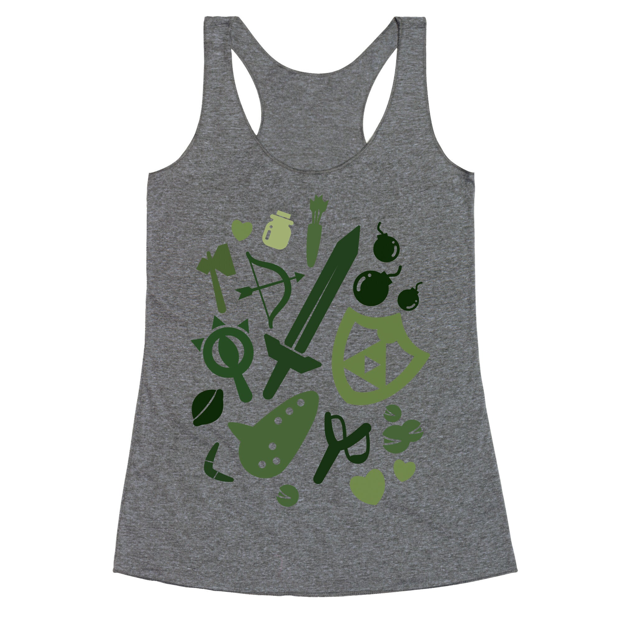 Link's Inventory Racerback Tank