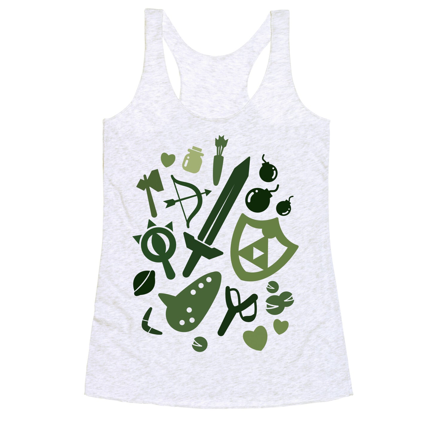 Link's Inventory Racerback Tank