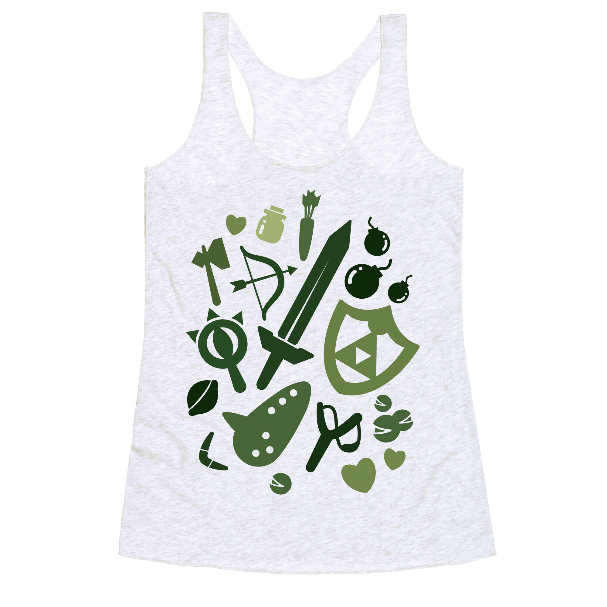 Link's Inventory Racerback Tank