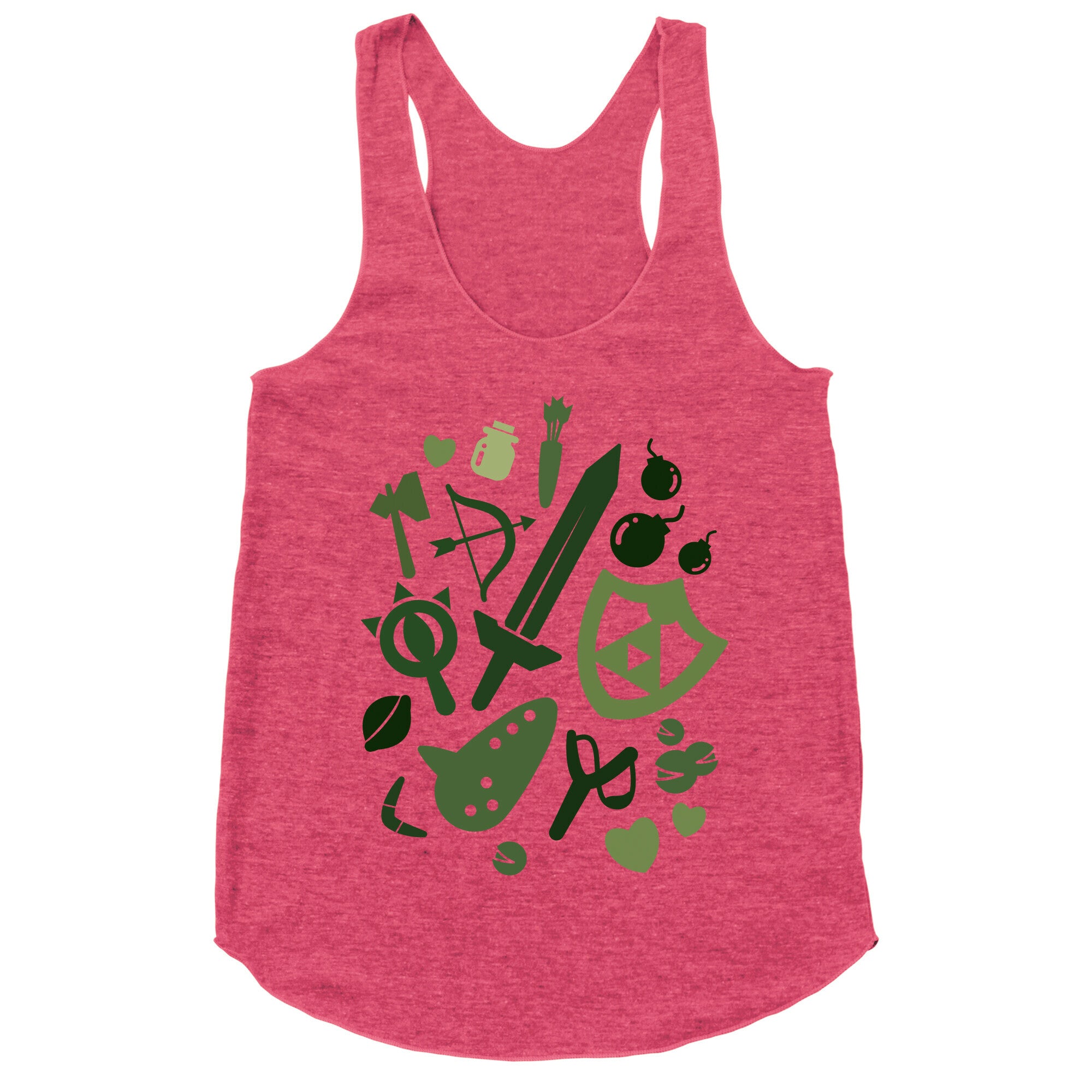 Link's Inventory Racerback Tank