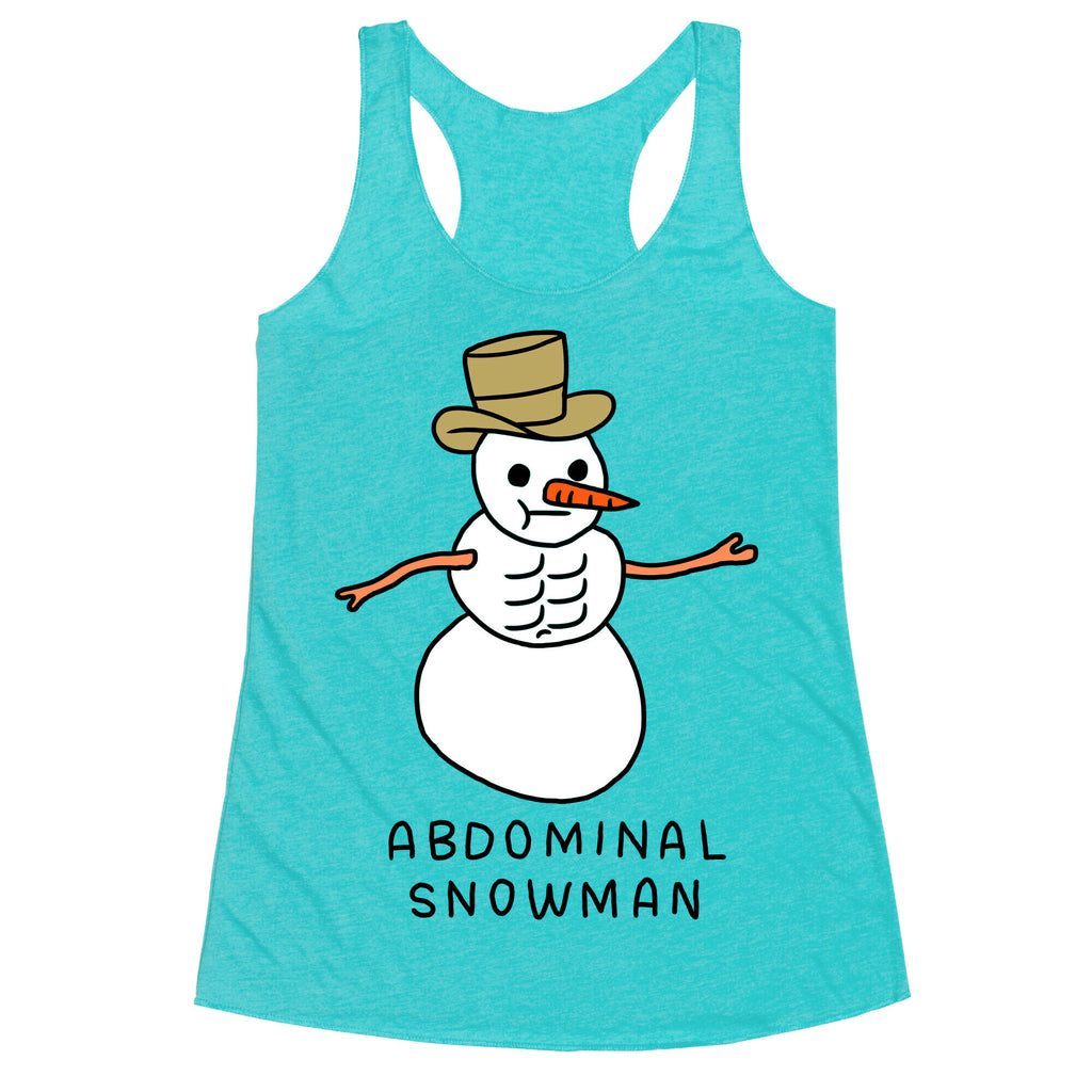 Abdominal Snowman Racerback Tank
