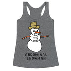 Abdominal Snowman Racerback Tank