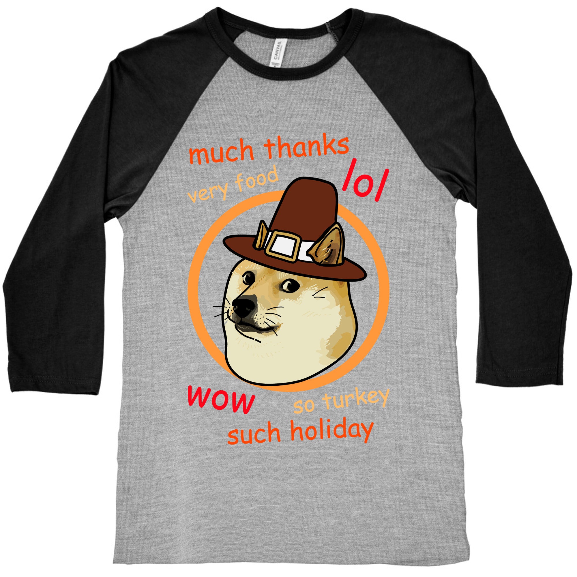 Doge Thanksgiving Baseball Tee