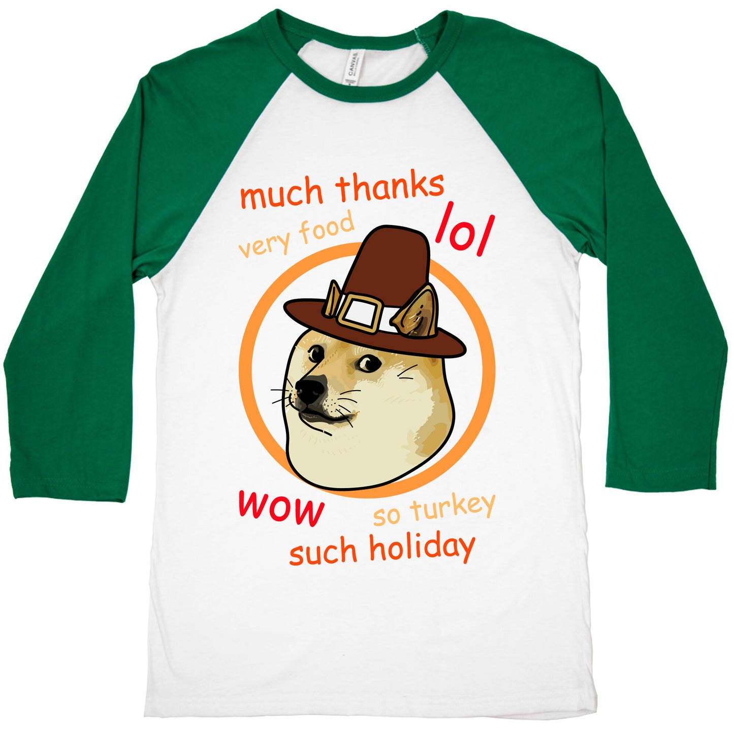 Doge Thanksgiving Baseball Tee