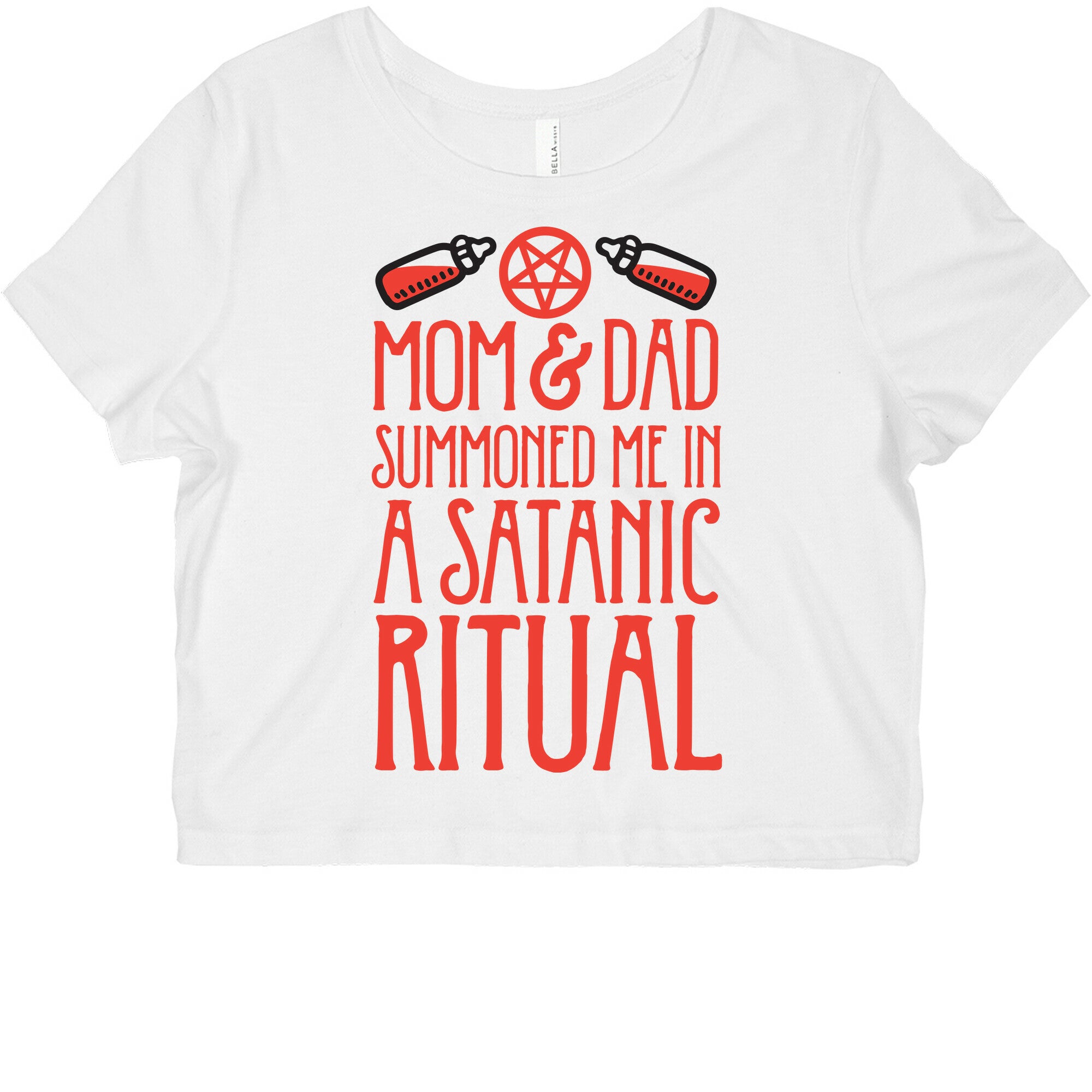 Mom & Dad Summoned Me In A Satanic Ritual Graphic Baby Tee