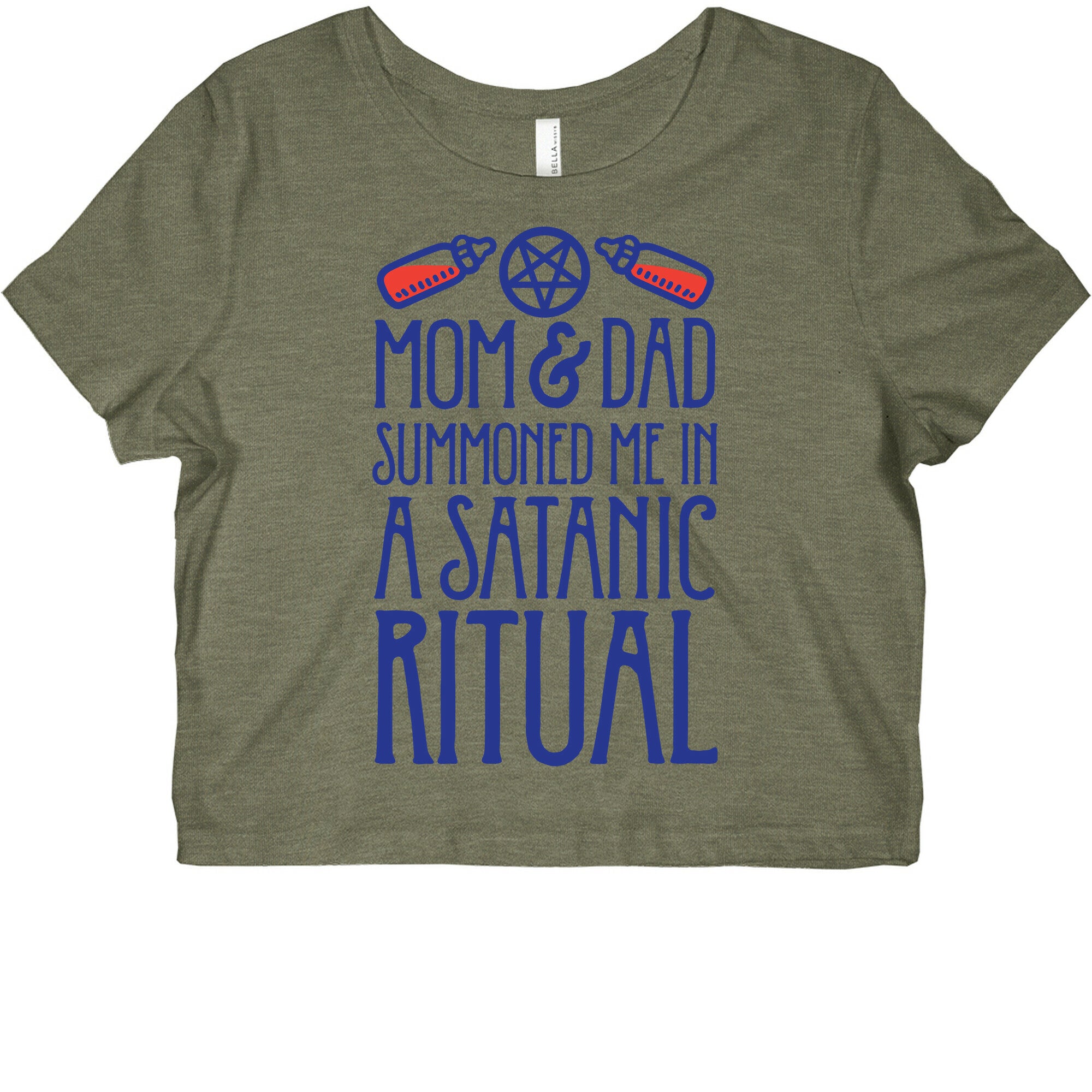 Mom & Dad Summoned Me In A Satanic Ritual Graphic Baby Tee
