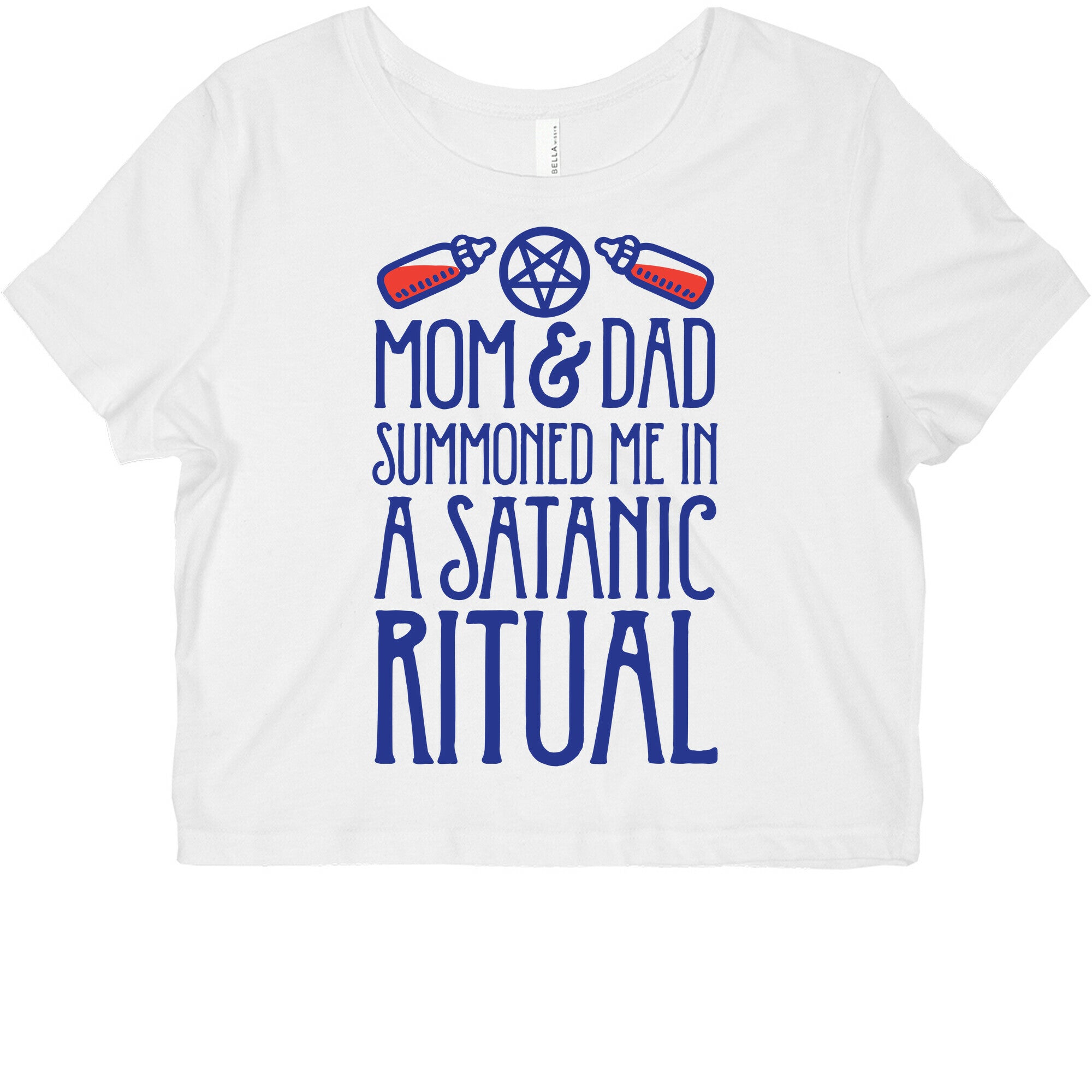 Mom & Dad Summoned Me In A Satanic Ritual Graphic Baby Tee