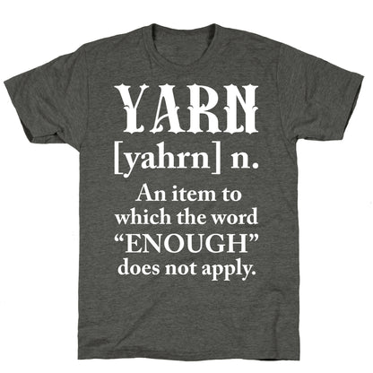 Yarn Definition Unisex Triblend Tee