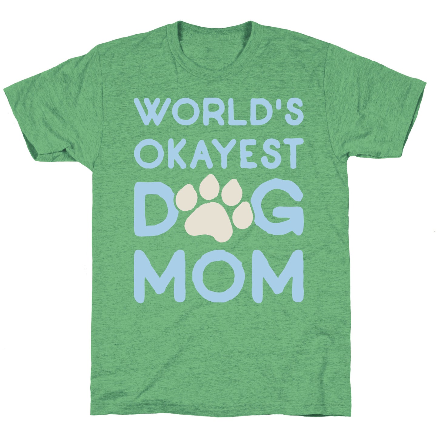 World's Okayest Dog Mom Unisex Triblend Tee