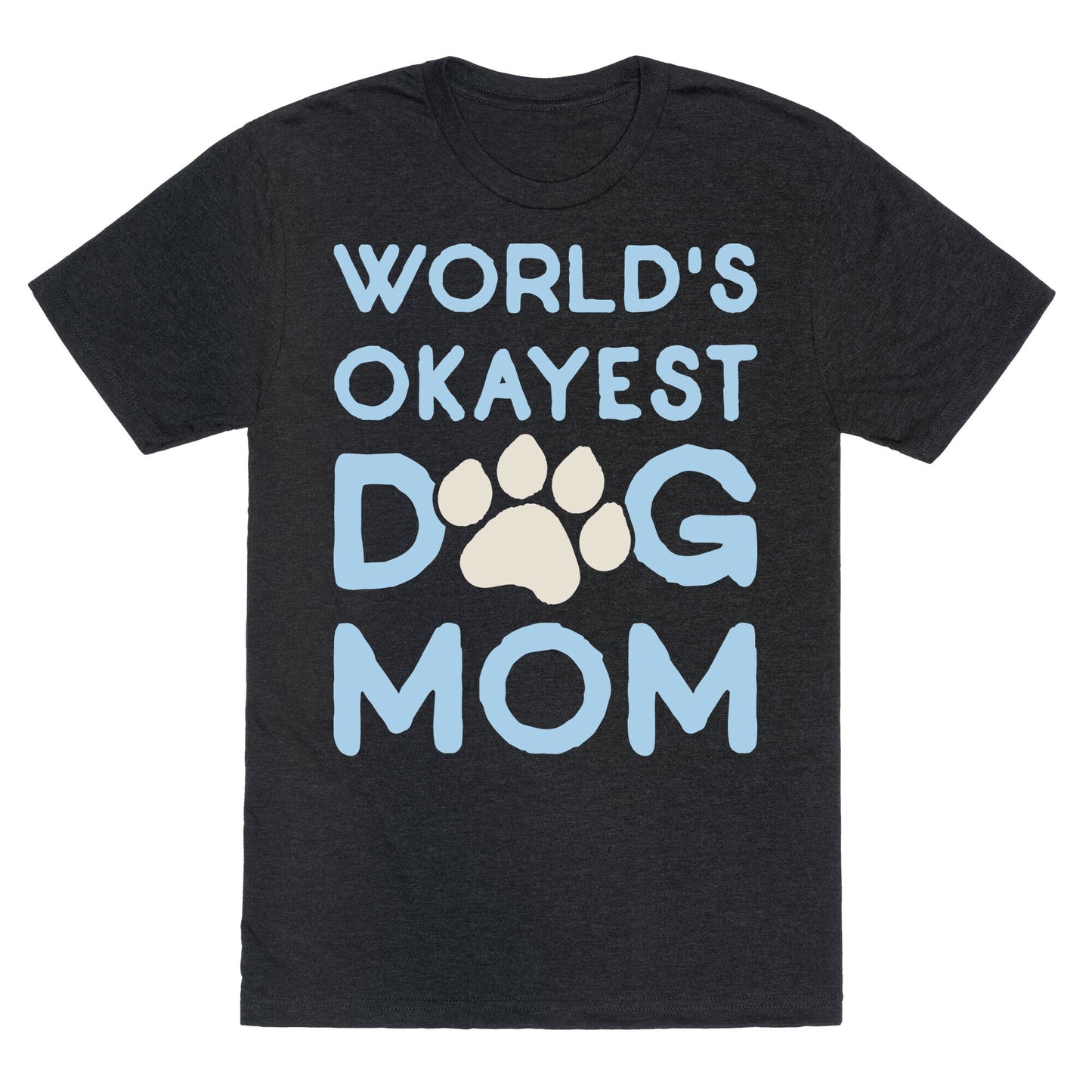 World's Okayest Dog Mom Unisex Triblend Tee