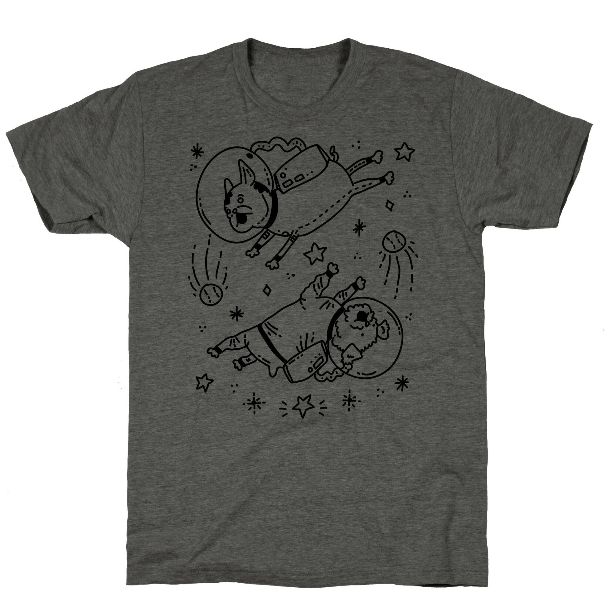 Dogs In Space Unisex Triblend Tee