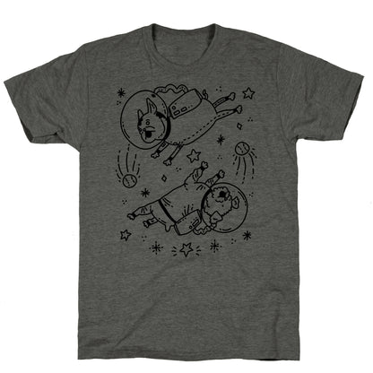 Dogs In Space Unisex Triblend Tee