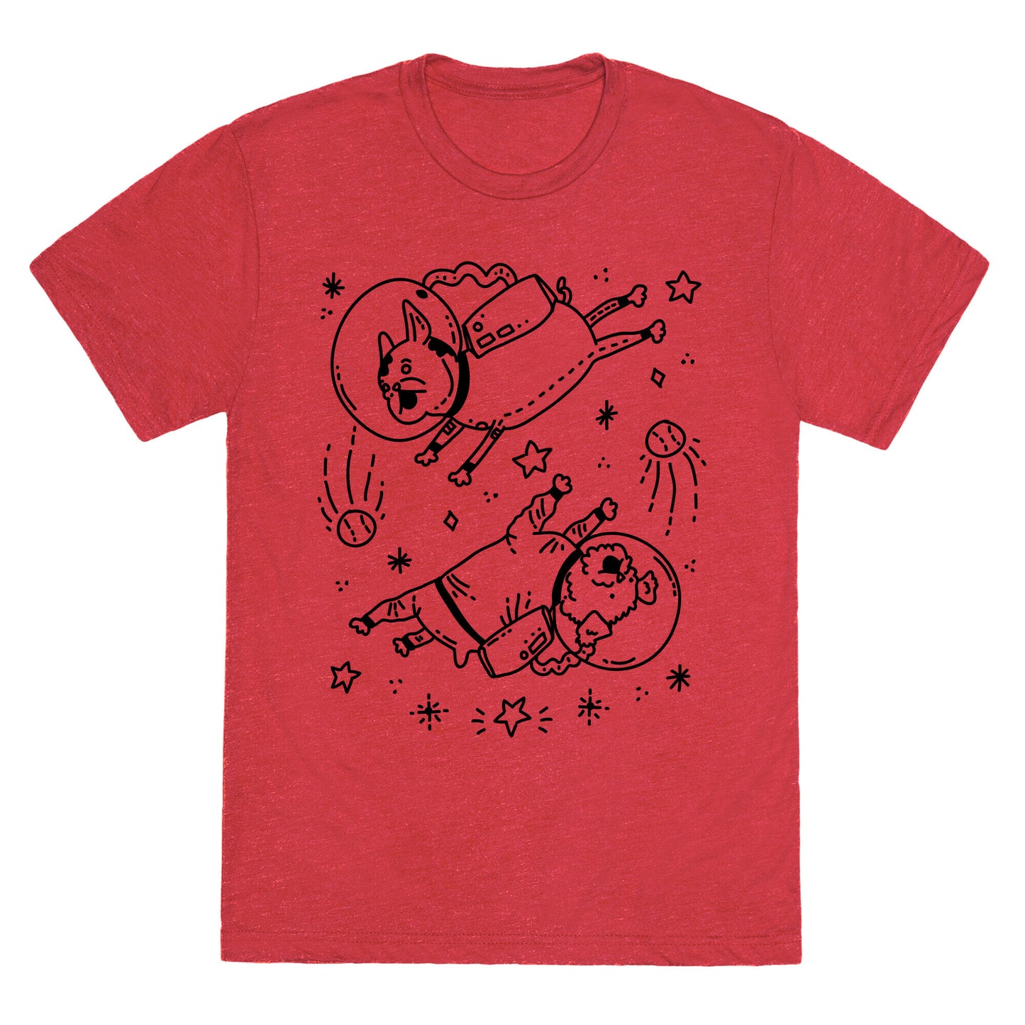 Dogs In Space Unisex Triblend Tee