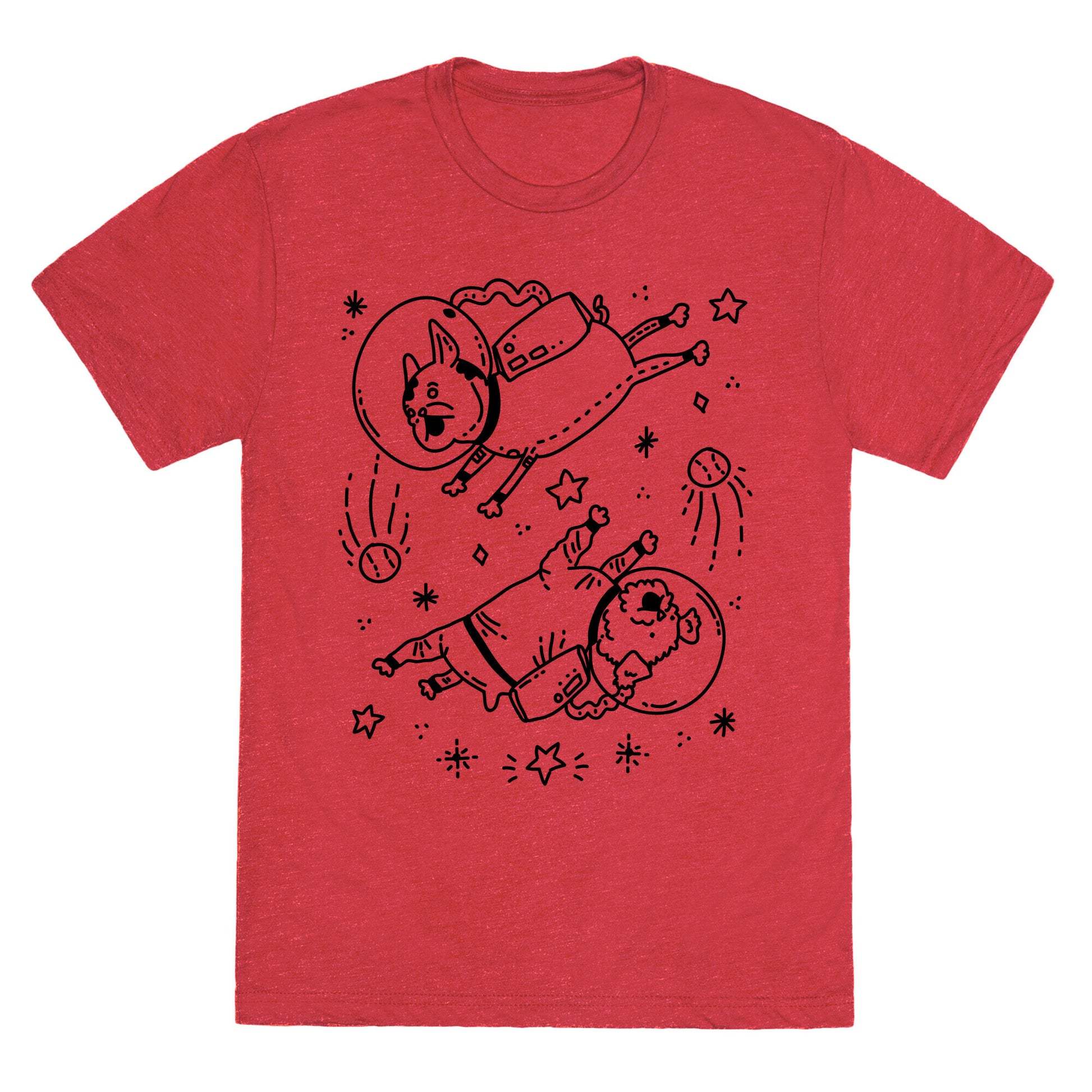 Dogs In Space Unisex Triblend Tee