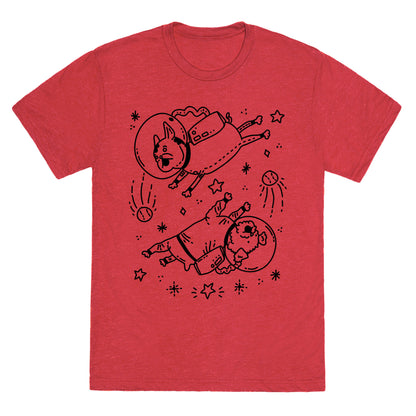 Dogs In Space Unisex Triblend Tee