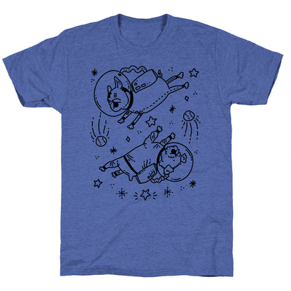 Dogs In Space Unisex Triblend Tee
