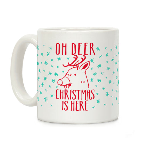 Oh Deer Christmas is Here Coffee Mug