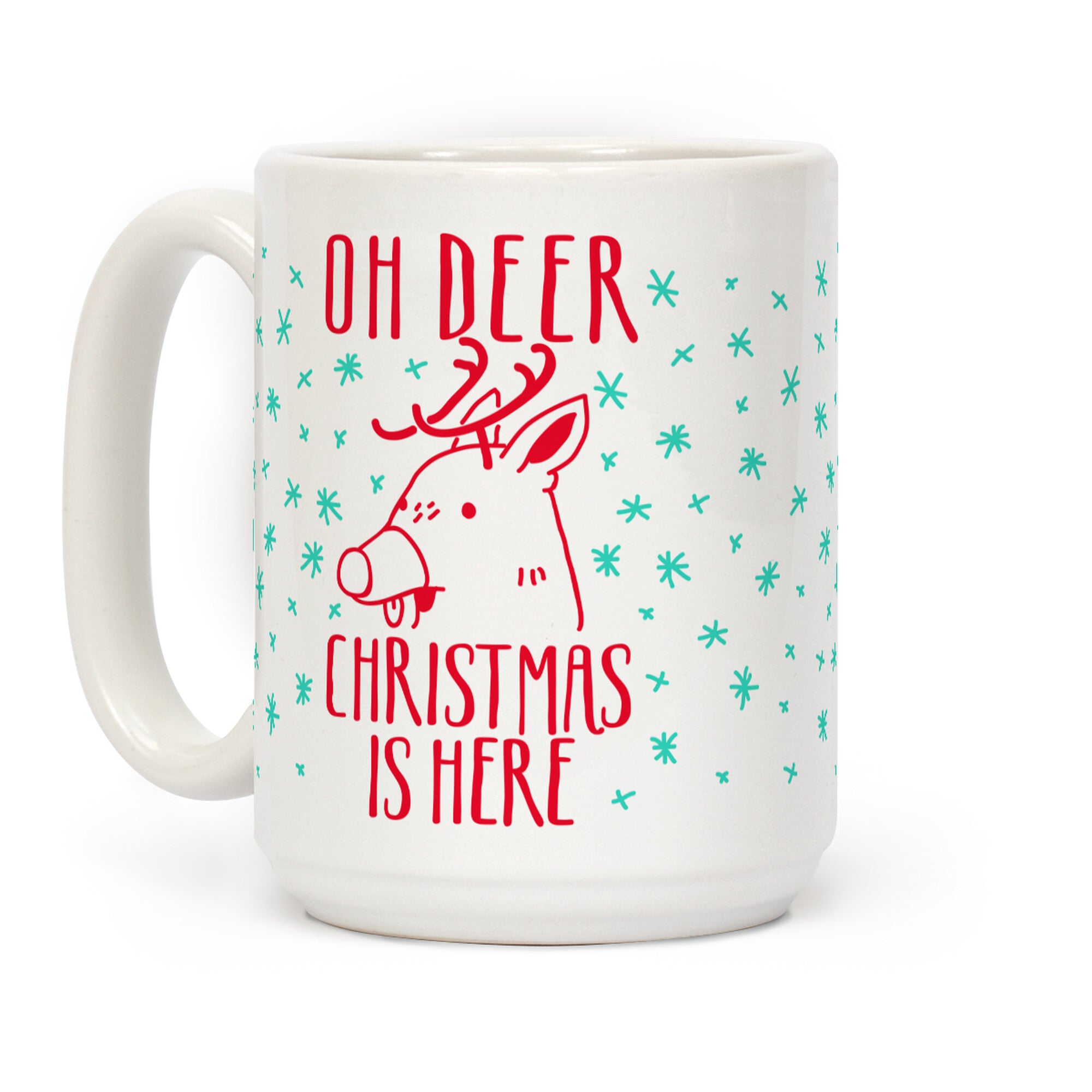 Oh Deer Christmas is Here Coffee Mug