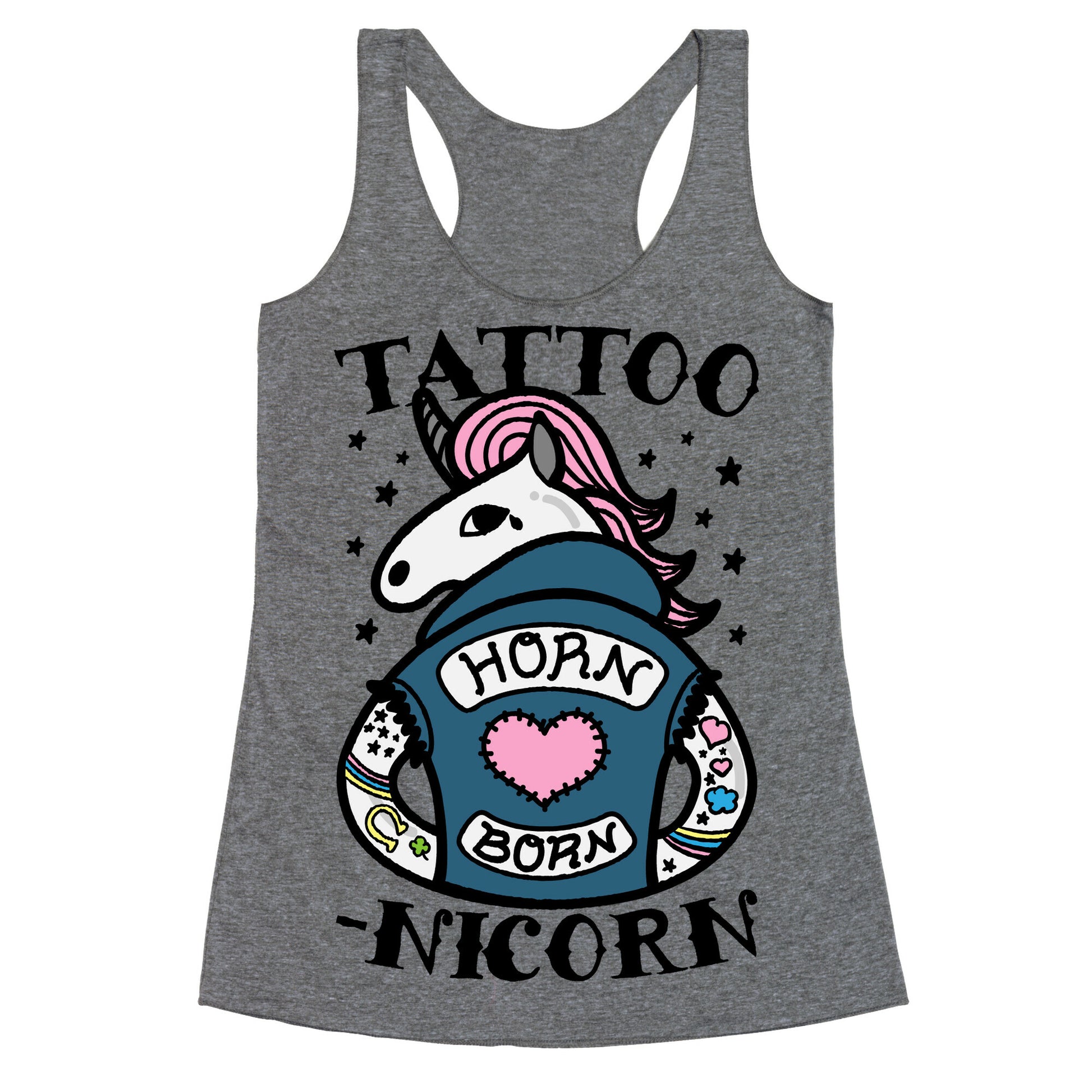 Tattoo-nicorn Racerback Tank