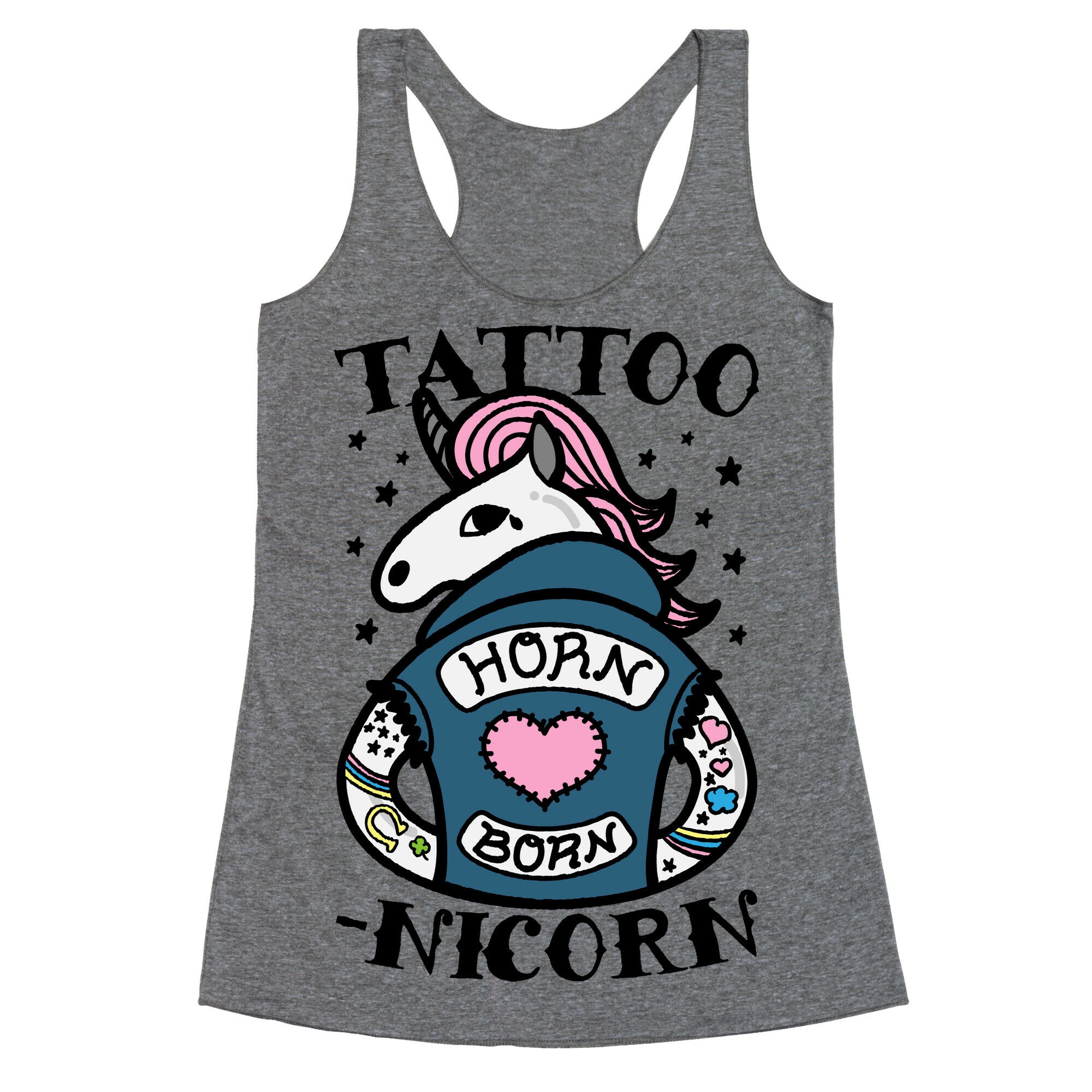 Tattoo-nicorn Racerback Tank