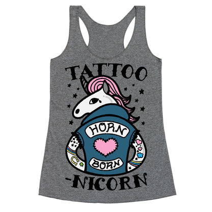Tattoo-nicorn Racerback Tank