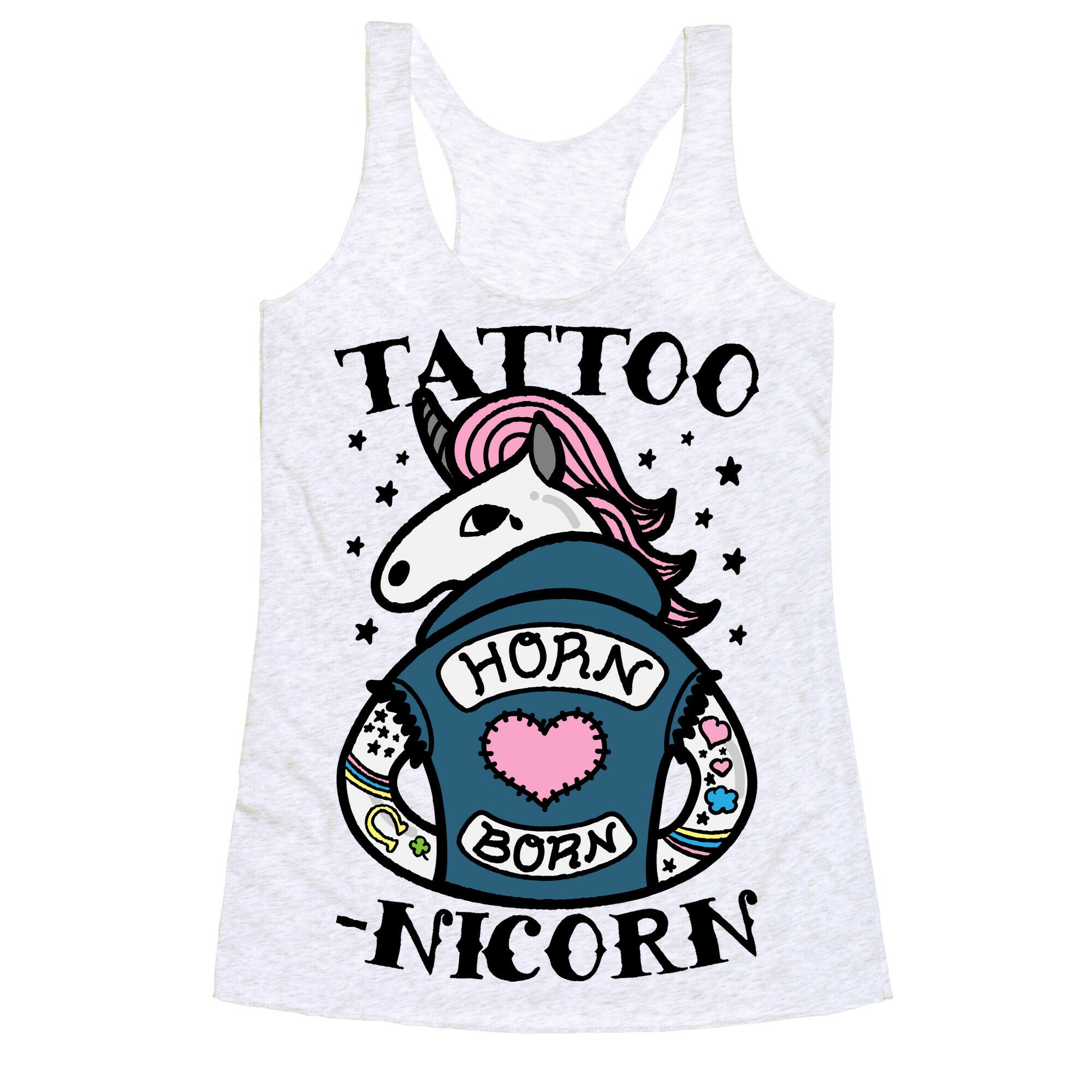 Tattoo-nicorn Racerback Tank