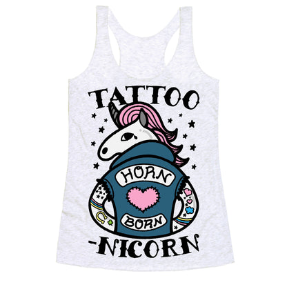 Tattoo-nicorn Racerback Tank