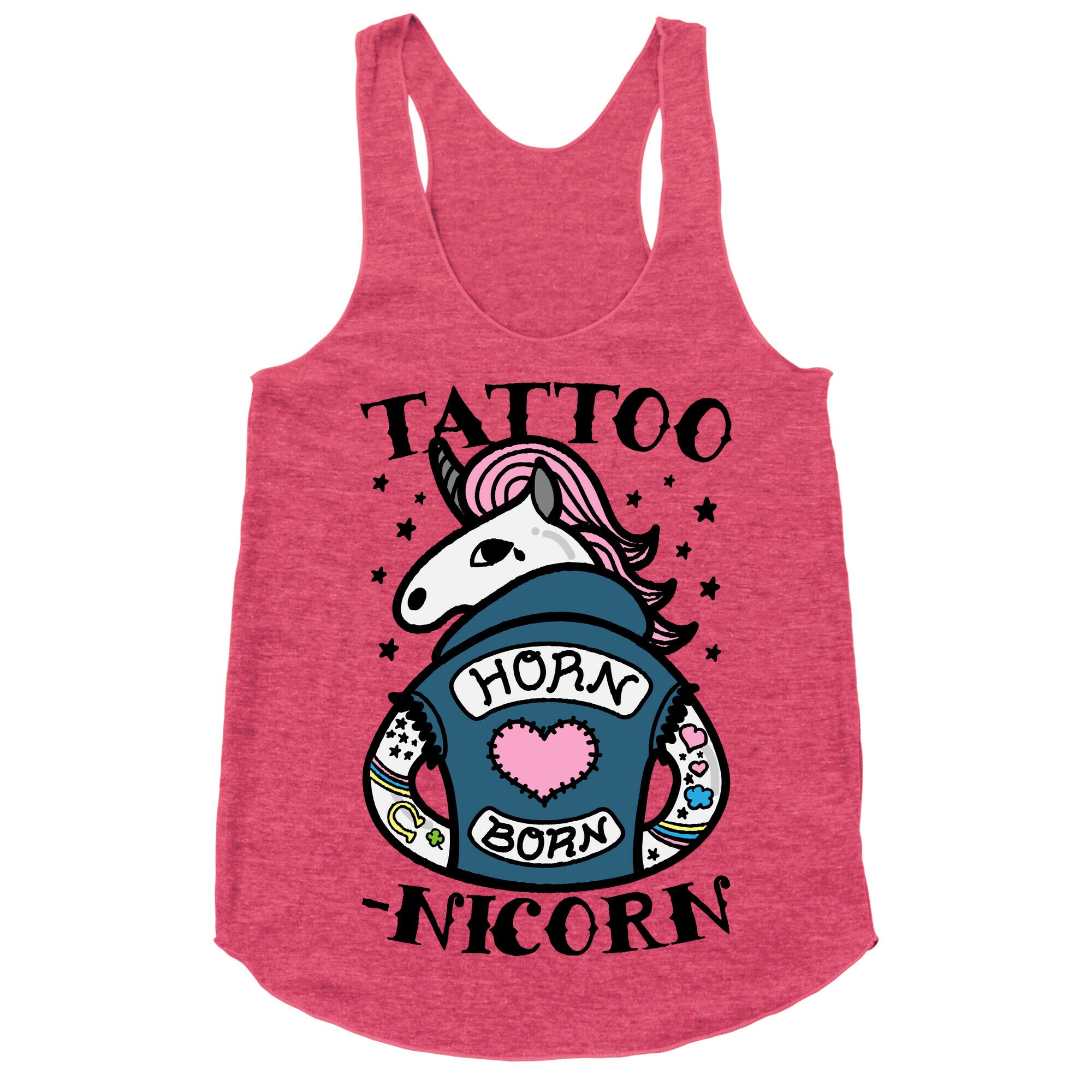 Tattoo-nicorn Racerback Tank